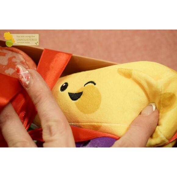 Gigglescape Charcuterie Box Set Swiss Cheese, Salami, Grapes, Bread 4pc Plush - Picture 5 of 6